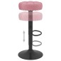 vidaXL Barhocker 2 Stk. Rosa Samt vidaXL Barhocker 2 Stk. Rosa Samt