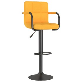 vidaXL Barhocker Senfgelb Stoff