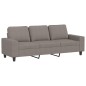 vidaXL 3-Sitzer-Sofa mit Hocker Taupe 180 cm Stoff vidaXL 3-Sitzer-Sofa mit Hocker Taupe 180 cm Stoff