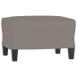 vidaXL 3-Sitzer-Sofa mit Hocker Taupe 180 cm Stoff vidaXL 3-Sitzer-Sofa mit Hocker Taupe 180 cm Stoff