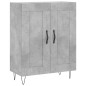 Highboard Betongrau 69,5x34x180 cm Holzwerkstoff Highboard Betongrau 69,5x34x180 cm Holzwerkstoff