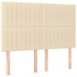 vidaXL Boxspringbett mit Matratze Creme 140x200 cm Stoff vidaXL Boxspringbett mit Matratze Creme 140x200 cm Stoff