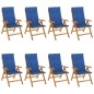 vidaXL Gartenstühle mit Auflagen 8 Stk. Massivholz Teak vidaXL Gartenstühle mit Auflagen 8 Stk. Massivholz Teak