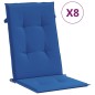 vidaXL Gartenstühle mit Auflagen 8 Stk. Massivholz Teak vidaXL Gartenstühle mit Auflagen 8 Stk. Massivholz Teak