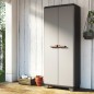 Keter Lagerschrank mit Regalböden Stilo Grau und Schwarz 173 cm Keter Lagerschrank mit Regalböden Stilo Grau und Schwarz 173 cm