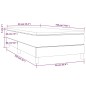 vidaXL Boxspringbett mit Matratze Cappuccino-Braun 90x190cm Kunstleder vidaXL Boxspringbett mit Matratze Cappuccino-Braun 90x190cm Kunstleder