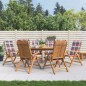 vidaXL Gartenstühle mit Kissen 6 Stk. Massivholz Teak vidaXL Gartenstühle mit Kissen 6 Stk. Massivholz Teak