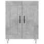 Highboard Betongrau 69,5x34x180 cm Holzwerkstoff Highboard Betongrau 69,5x34x180 cm Holzwerkstoff