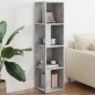 vidaXL Eckregal Betongrau 33x33x132 cm Holzwerkstoff vidaXL Eckregal Betongrau 33x33x132 cm Holzwerkstoff