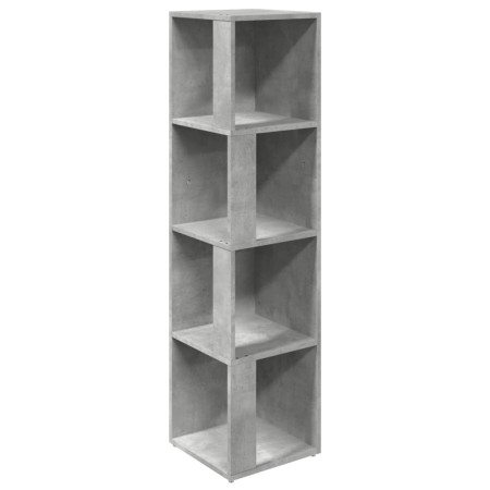 vidaXL Eckregal Betongrau 33x33x132 cm Holzwerkstoff