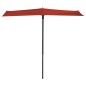 Madison Balkonschirm Sun Wave 270x150 cm Ziegelrot Madison Balkonschirm Sun Wave 270x150 cm Ziegelrot