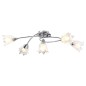 vidaXL Deckenleuchte mit Glasschirmen für 5 E14 Glühlampen vidaXL Deckenleuchte mit Glasschirmen für 5 E14 Glühlampen