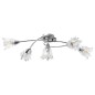 vidaXL Deckenleuchte mit Glasschirmen für 5 E14 Glühlampen vidaXL Deckenleuchte mit Glasschirmen für 5 E14 Glühlampen
