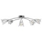 vidaXL Deckenleuchte mit Glasschirmen für 5 E14 Glühlampen vidaXL Deckenleuchte mit Glasschirmen für 5 E14 Glühlampen
