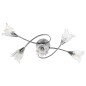 vidaXL Deckenleuchte mit Glasschirmen für 5 E14 Glühlampen vidaXL Deckenleuchte mit Glasschirmen für 5 E14 Glühlampen