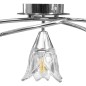 vidaXL Deckenleuchte mit Glasschirmen für 5 E14 Glühlampen vidaXL Deckenleuchte mit Glasschirmen für 5 E14 Glühlampen