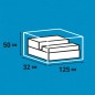 Madison Gartenauflagen-Abdeckung 125x32x50 cm Grau Madison Gartenauflagen-Abdeckung 125x32x50 cm Grau