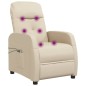 Massagesessel Elektrisch Creme Stoff Massagesessel Elektrisch Creme Stoff