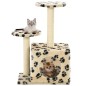 vidaXL Katzen-Kratzbaum Sisal 60 cm Beige Pfoten-Aufdruck vidaXL Katzen-Kratzbaum Sisal 60 cm Beige Pfoten-Aufdruck