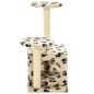vidaXL Katzen-Kratzbaum Sisal 60 cm Beige Pfoten-Aufdruck vidaXL Katzen-Kratzbaum Sisal 60 cm Beige Pfoten-Aufdruck
