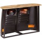 vidaXL LKW-Sideboard Massivholz Mango Dunkelgrau vidaXL LKW-Sideboard Massivholz Mango Dunkelgrau