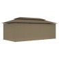vidaXL Pavillon mit Vorhängen 600x298x270 cm Taupe 180 g/m² vidaXL Pavillon mit Vorhängen 600x298x270 cm Taupe 180 g/m²
