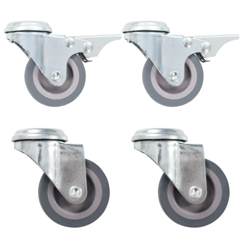 vidaXL Lenkrollen mit Bolzenloch 4 Stk. 50 mm vidaXL Lenkrollen mit Bolzenloch 4 Stk. 50 mm