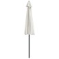 vidaXL Balkon-Sonnenschirm mit Alu-Mast Sandfarben 270x144 cm Halbrund