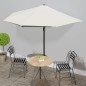 vidaXL Balkon-Sonnenschirm mit Alu-Mast Sandfarben 300x155 cm Halbrund vidaXL Balkon-Sonnenschirm mit Alu-Mast Sandfarben 300x155 cm Halbrund