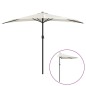 vidaXL Balkon-Sonnenschirm mit Alu-Mast Sandfarben 300x155 cm Halbrund vidaXL Balkon-Sonnenschirm mit Alu-Mast Sandfarben 300x155 cm Halbrund