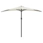 vidaXL Balkon-Sonnenschirm mit Alu-Mast Sandfarben 300x155 cm Halbrund vidaXL Balkon-Sonnenschirm mit Alu-Mast Sandfarben 300x155 cm Halbrund