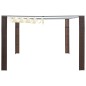vidaXL Pavillon mit Dach Poly Rattan 300x300x200 cm Braun und Creme vidaXL Pavillon mit Dach Poly Rattan 300x300x200 cm Braun und Creme