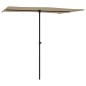 vidaXL Sonnenschirm mit Aluminium-Mast 2x1,5 m Taupe vidaXL Sonnenschirm mit Aluminium-Mast 2x1,5 m Taupe