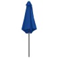 vidaXL Sonnenschirm mit Aluminium-Mast 270 x 246 cm Azurblau vidaXL Sonnenschirm mit Aluminium-Mast 270 x 246 cm Azurblau