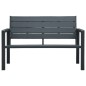 vidaXL Gartenbank 120 cm HDPE Grau Holz-Optik vidaXL Gartenbank 120 cm HDPE Grau Holz-Optik