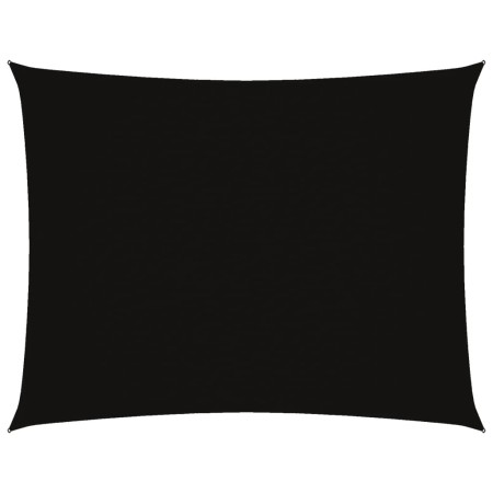 vidaXL Sonnensegel Oxford-Gewebe Rechteckig 3x4 m Schwarz