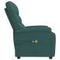 Elektrischer Massagesessel Dunkelgrün Stoff Elektrischer Massagesessel Dunkelgrün Stoff