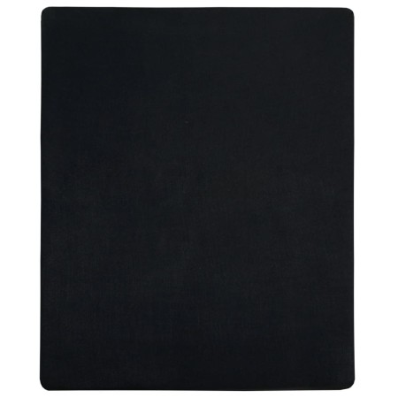 vidaXL Spannbettlaken Jersey Schwarz 180x200 cm Baumwolle