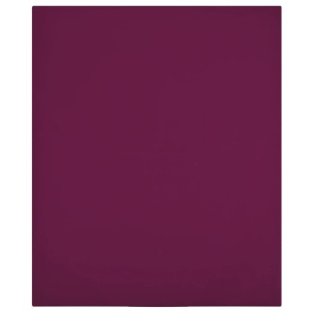 vidaXL Spannbettlaken Jersey Bordeauxrot 180x200 cm Baumwolle