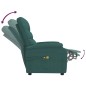 Elektrischer Massagesessel Dunkelgrün Stoff Elektrischer Massagesessel Dunkelgrün Stoff