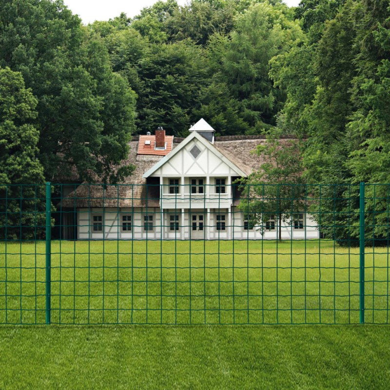 vidaXL Metallzaun Stahl 20 x 1,5 m Grün vidaXL Metallzaun Stahl 20 x 1,5 m Grün