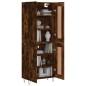 Highboard Räuchereiche 69,5x34x180 cm Holzwerkstoff Highboard Räuchereiche 69,5x34x180 cm Holzwerkstoff