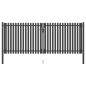 vidaXL Gartentor Stahl 4x1,7 m Anthrazit vidaXL Gartentor Stahl 4x1,7 m Anthrazit