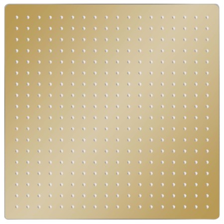 vidaXL Regenbrause Edelstahl 50x50 cm Quadrat Golden