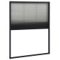 vidaXL Insektenschutz-Plissee für Fenster Aluminium Anthrazit 60x80cm vidaXL Insektenschutz-Plissee für Fenster Aluminium Anthrazit 60x80cm