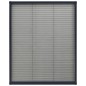 vidaXL Insektenschutz-Plissee für Fenster Aluminium Anthrazit 60x80cm vidaXL Insektenschutz-Plissee für Fenster Aluminium Anthrazit 60x80cm