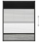vidaXL Insektenschutz-Plissee für Fenster Alu 60x80 cm mit Jalousie vidaXL Insektenschutz-Plissee für Fenster Alu 60x80 cm mit Jalousie