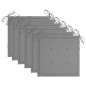 Stapelbare Gartenstühle mit Kissen 6 Stk. Massivholz Teak Stapelbare Gartenstühle mit Kissen 6 Stk. Massivholz Teak
