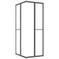 vidaXL Duschkabine Matt ESG 80x70x180 cm Schwarz vidaXL Duschkabine Matt ESG 80x70x180 cm Schwarz