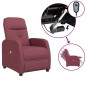 Massagesessel Elektrisch Weinrot Stoff Massagesessel Elektrisch Weinrot Stoff